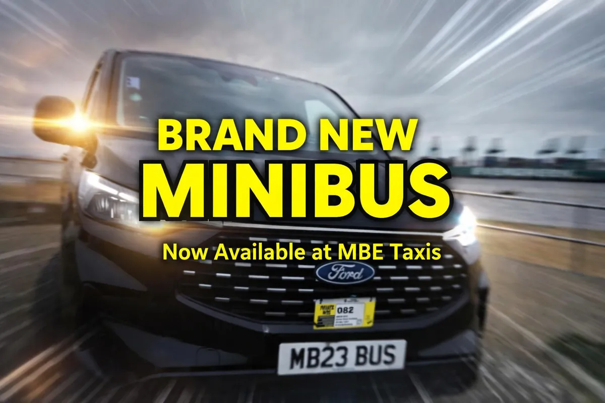 MBE Minicabs 8-seater minibus in action - modern fleet addition